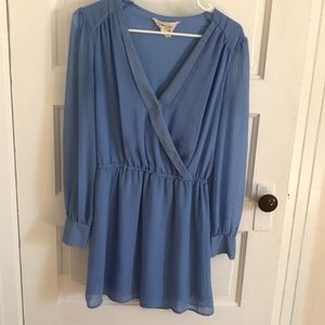 Baby blue long sleeved dress